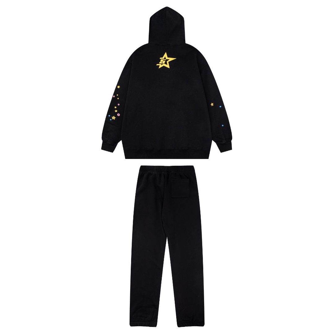 Sp5der Tracksuit Black