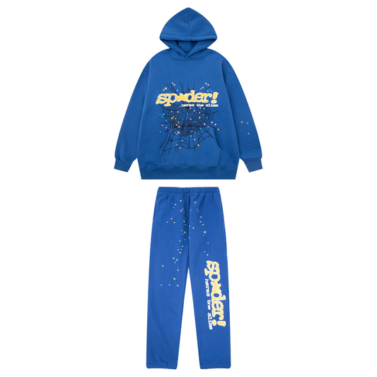 Sp5der Tracksuit Blue